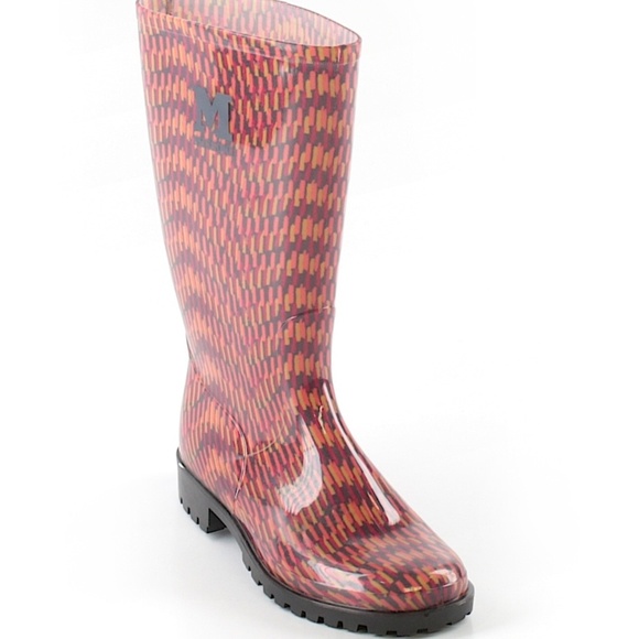 Missoni Shoes - M by MISSONI Fire Stitch Rubber Rain Boots 36